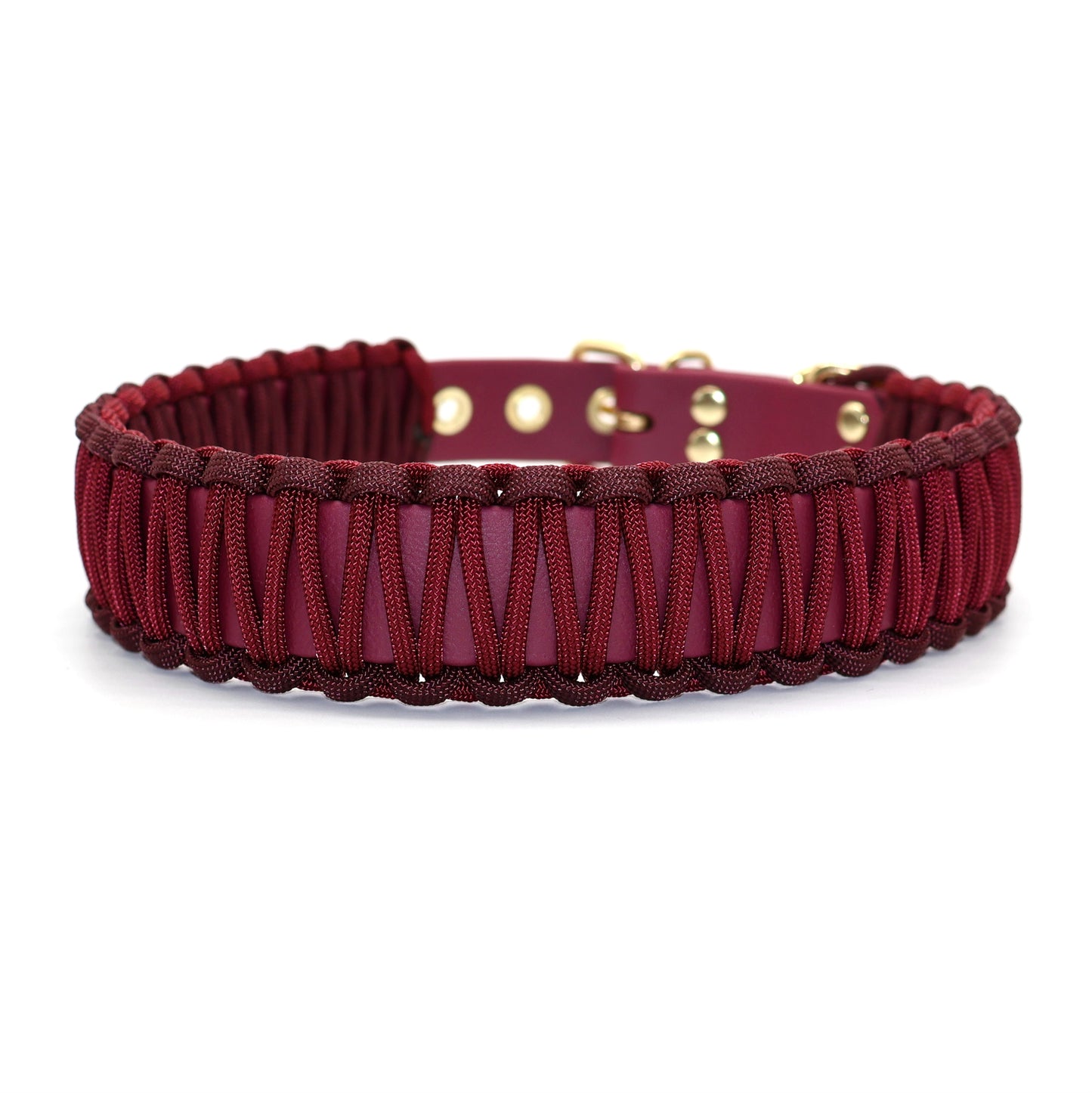 Halsband Biothane & Paracord *Burgundy-Maroon*