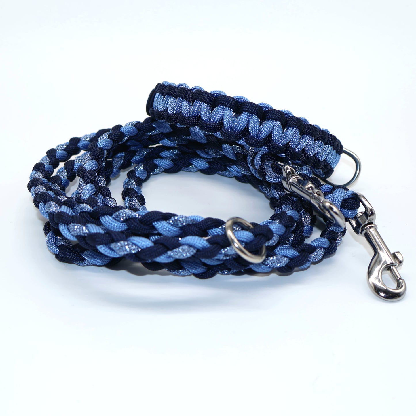 Mini Halsband *Mitternachtsblau & Powerblau & Hellblau Glitzer*