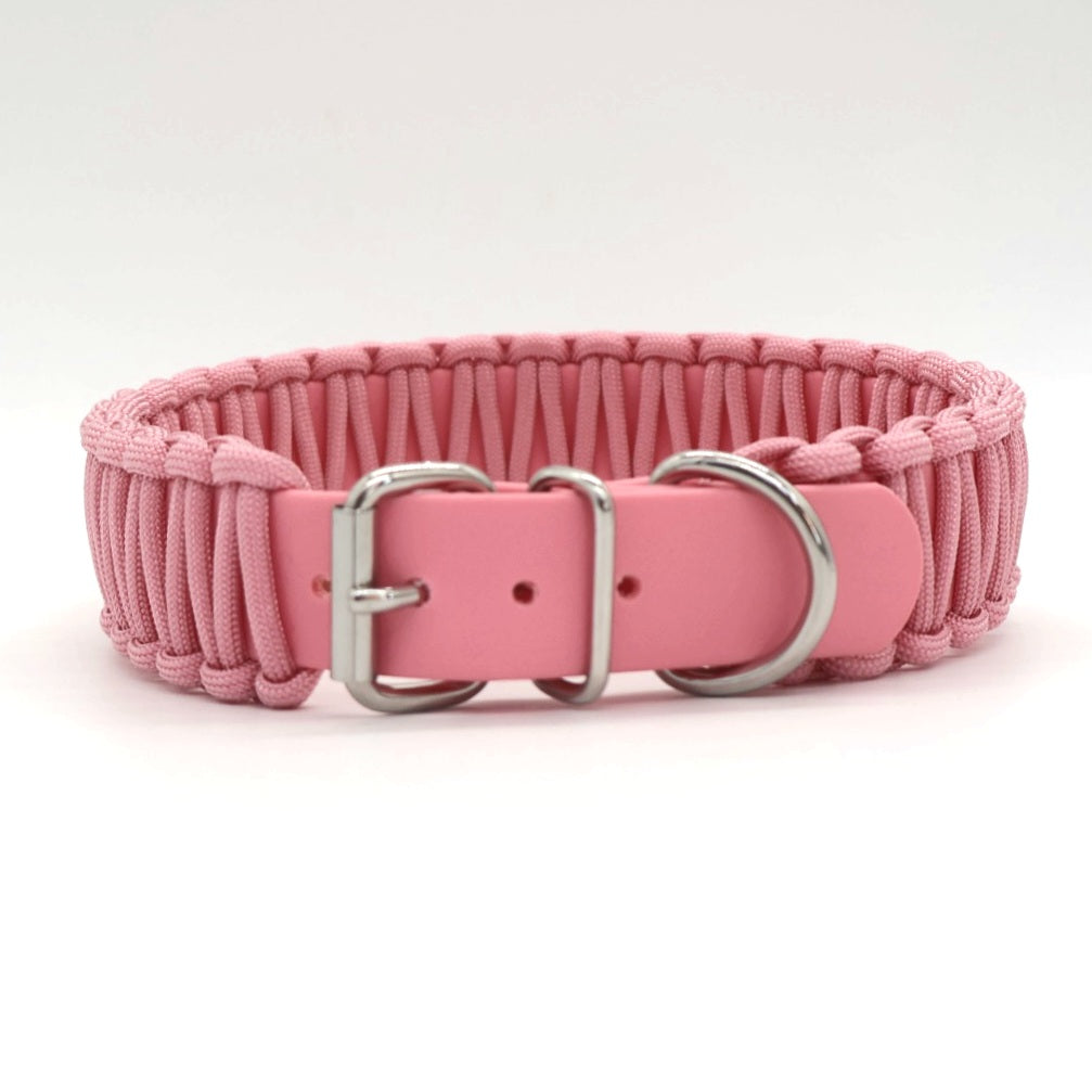 Halsband Biothane & Paracord *Morning Rose*