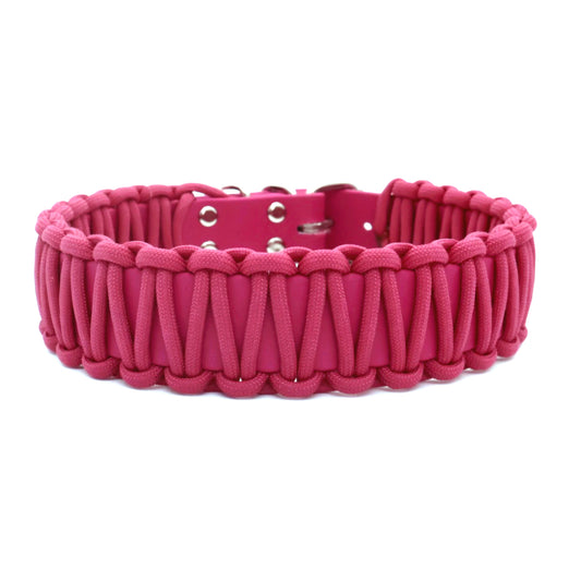 Halsband Biothane & Paracord *Rosebay*