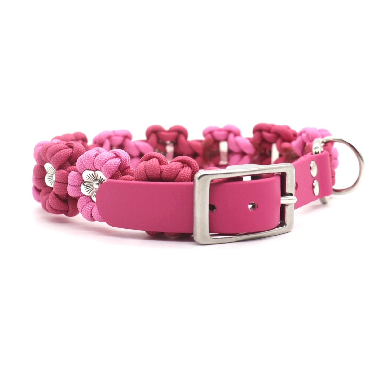 Blumen Halsband *Fuchsia & Bubble Gum*