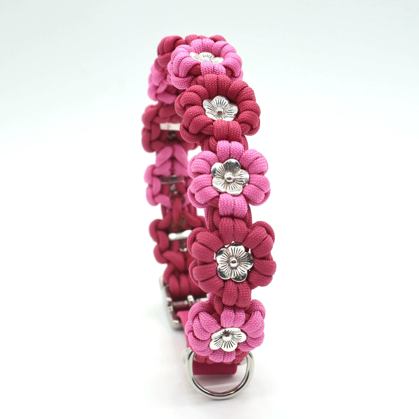 Blumen Halsband *Fuchsia & Bubble Gum*