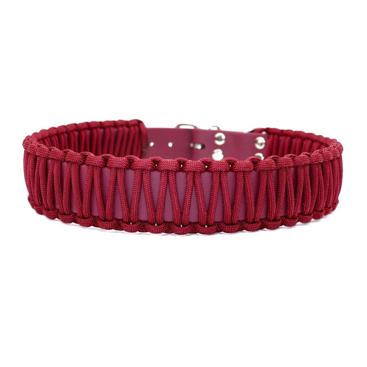 Halsband Biothane & Paracord *Burgundy*