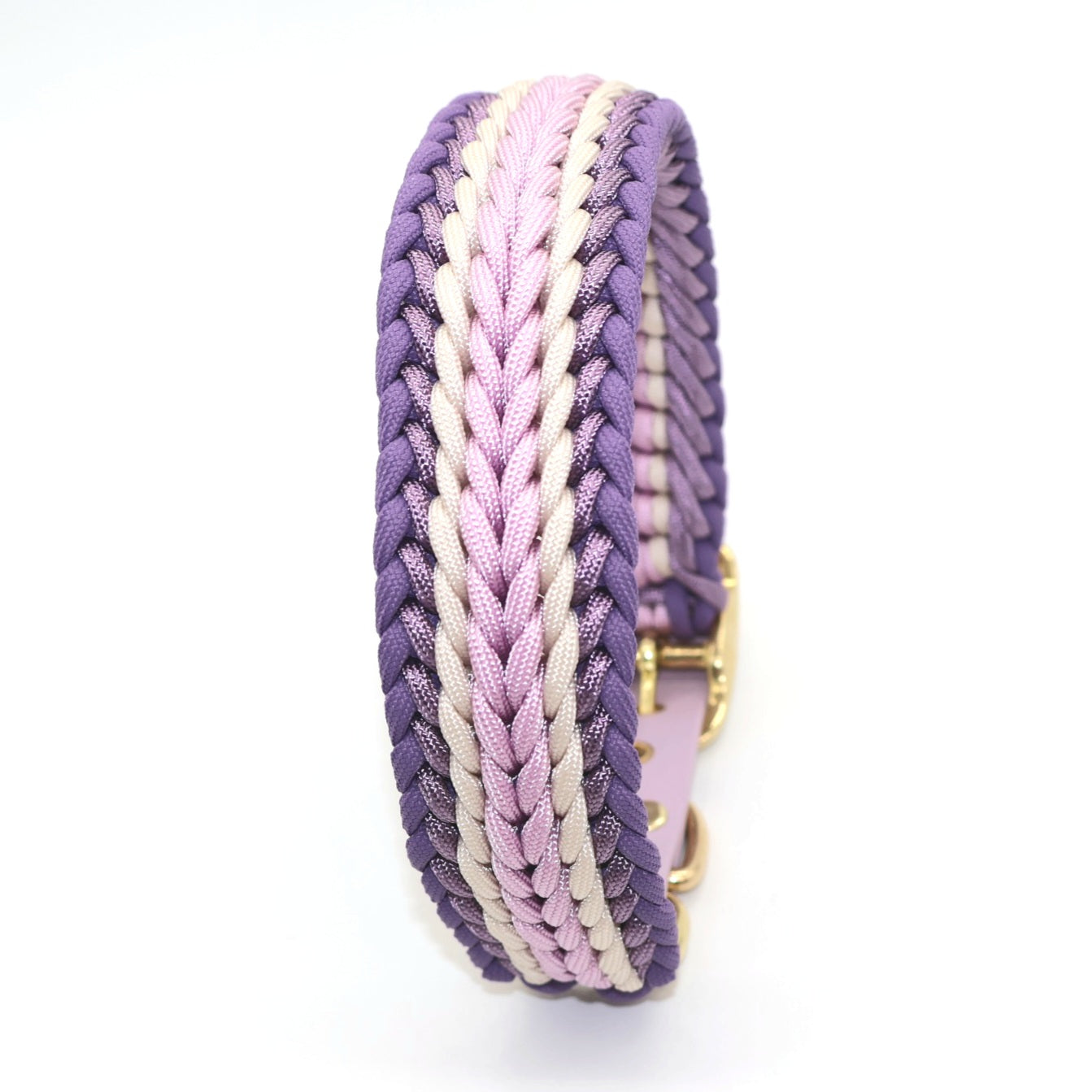 Paracord Halsband Breit geflochten *Helllila*