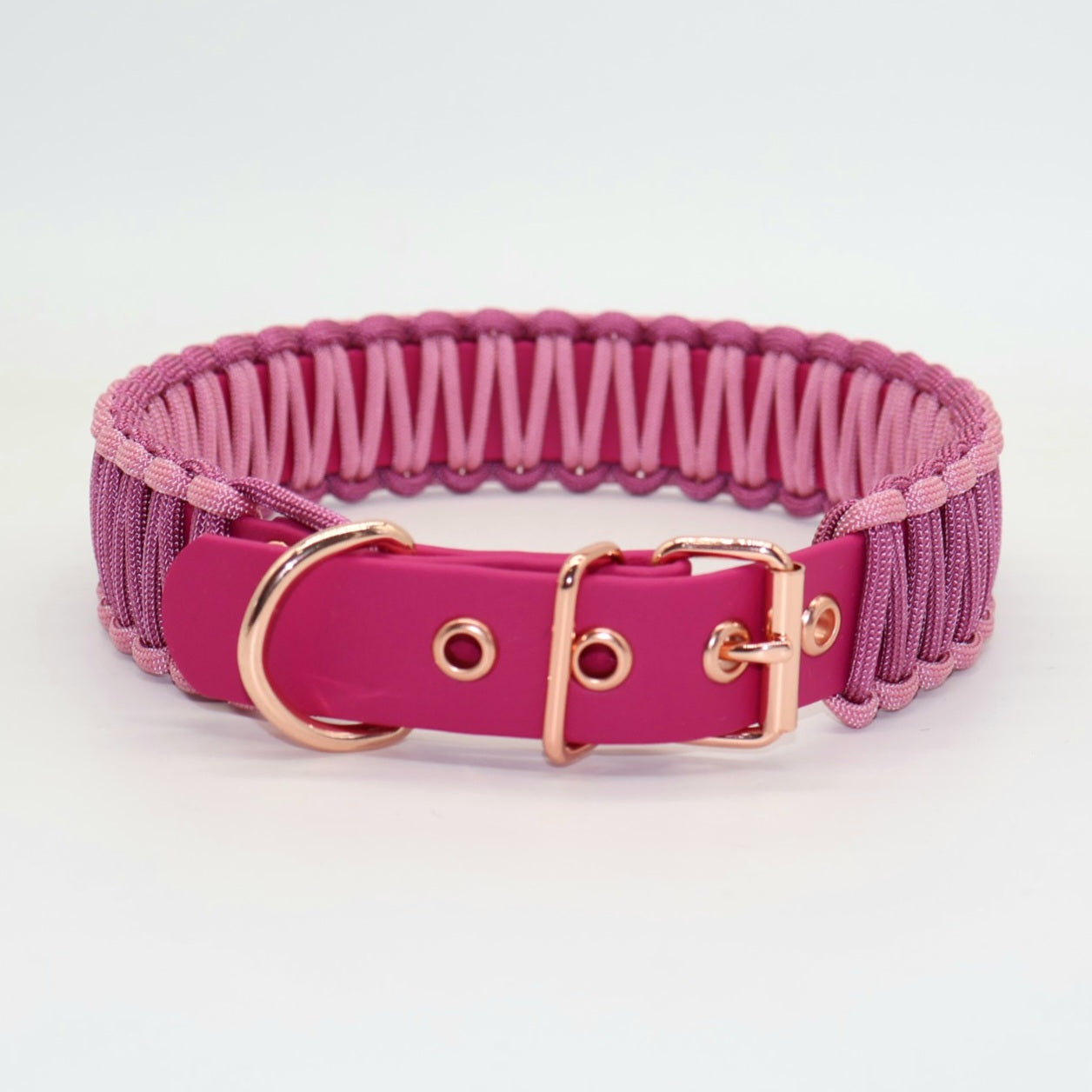 Halsband Biothane & Paracord *Lavender Rosa & Wildbeere*