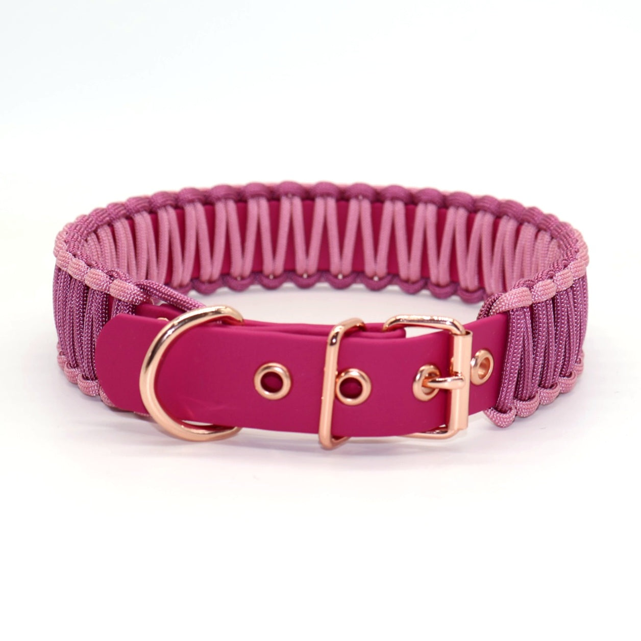 Halsband Biothane & Paracord *Lavender Rosa & Wildbeere*