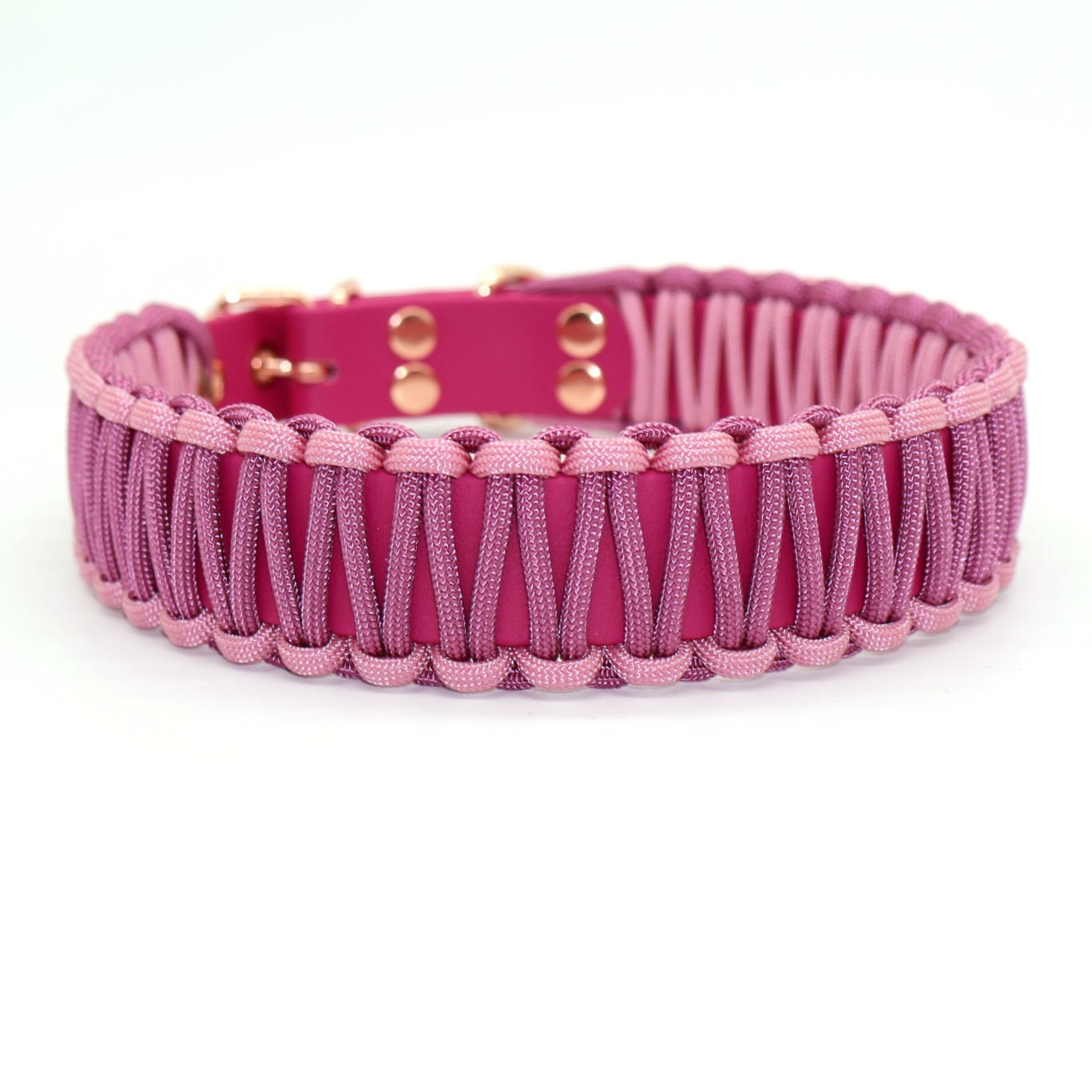 Halsband Biothane & Paracord *Lavender Rosa & Wildbeere*