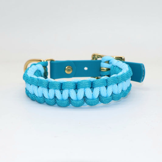 Paracord Halsband Mini geflochten *Blau*