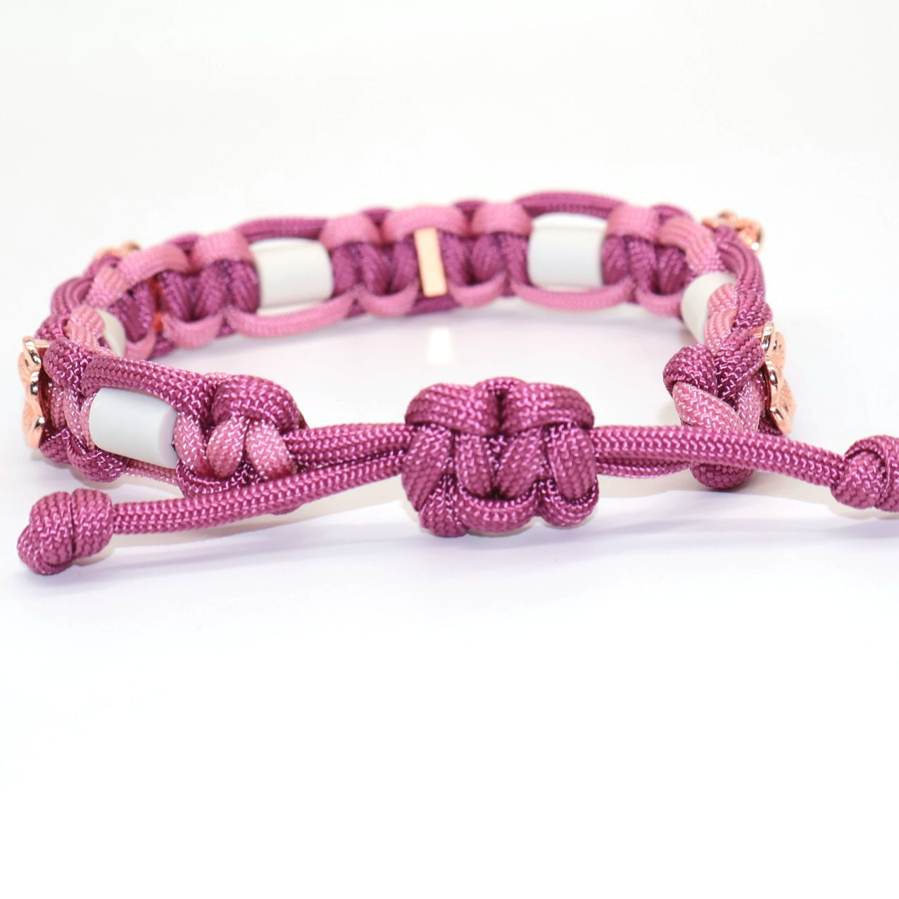 Schmuck-Halsband #3 mit Blumen *Lavender Rosa & Wildbeere*