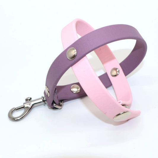 Ballhalter Biothane mit Knopf *2-farbig Wunschfarbe*