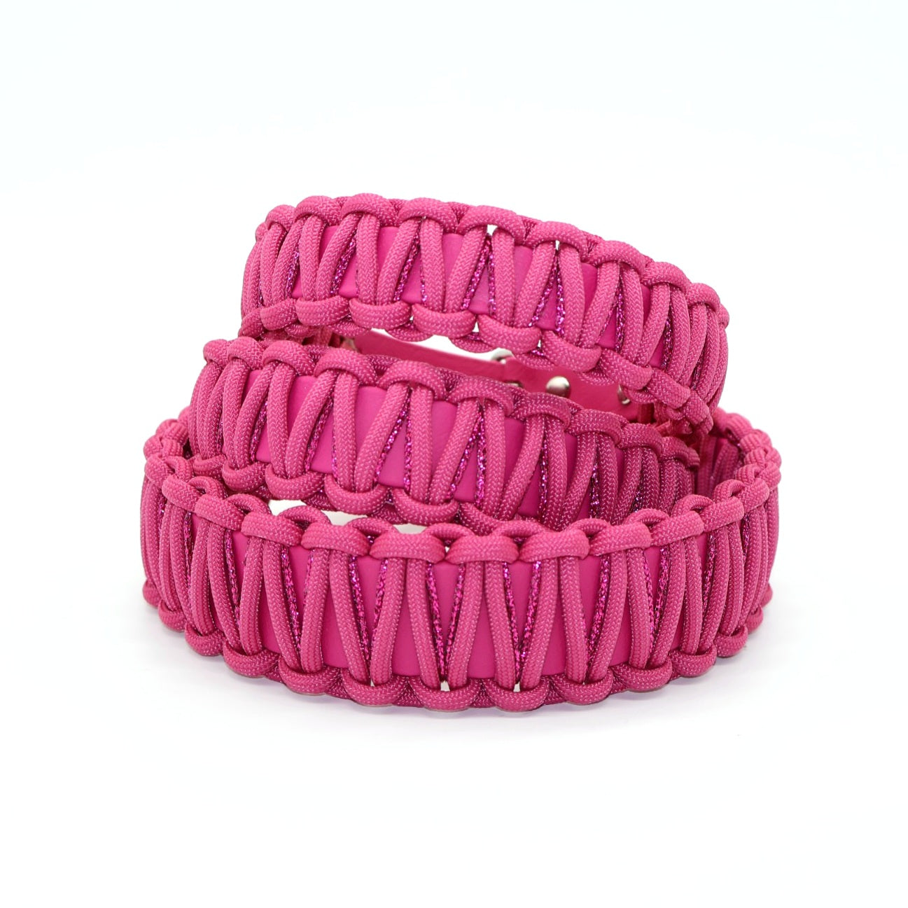 Halsband Biothane & Paracord *Rosebay Sparkle*