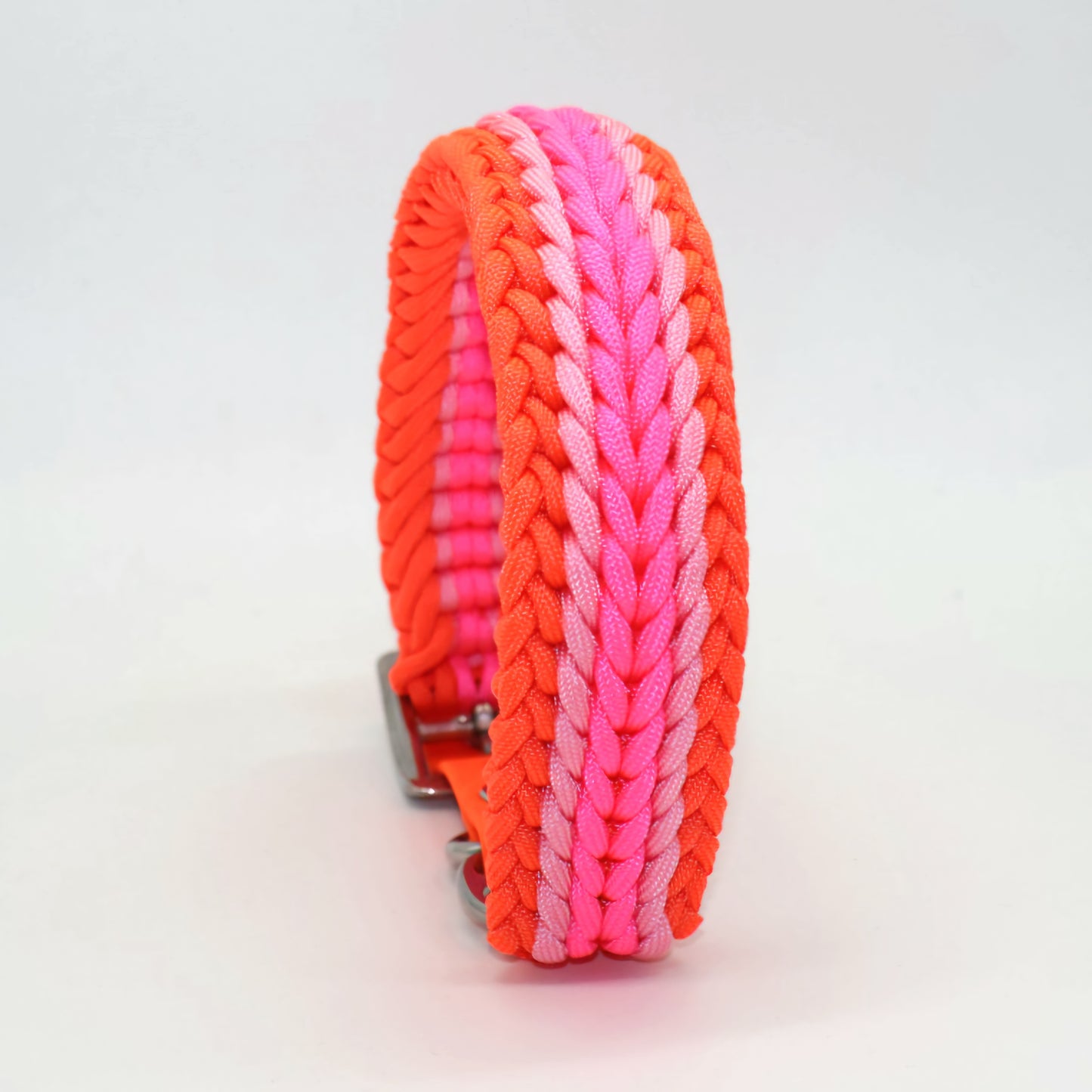 Paracord Halsband Breit geflochten *Neon*