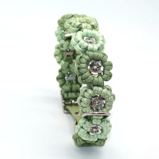 Blumen Halsband *Guacamole Glitzer*