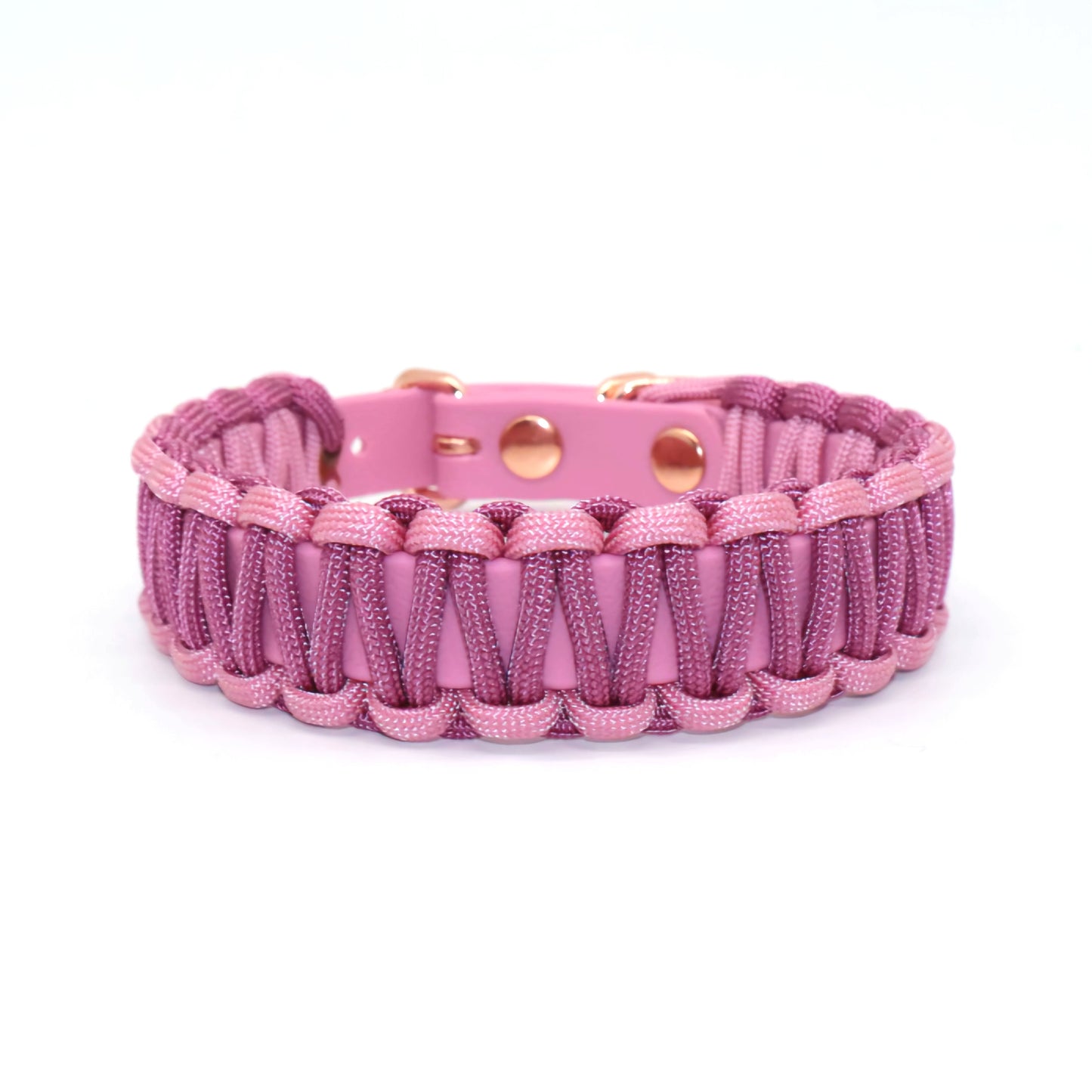 Halsband Biothane & Paracord *Lavender Rosa & Wildbeere*