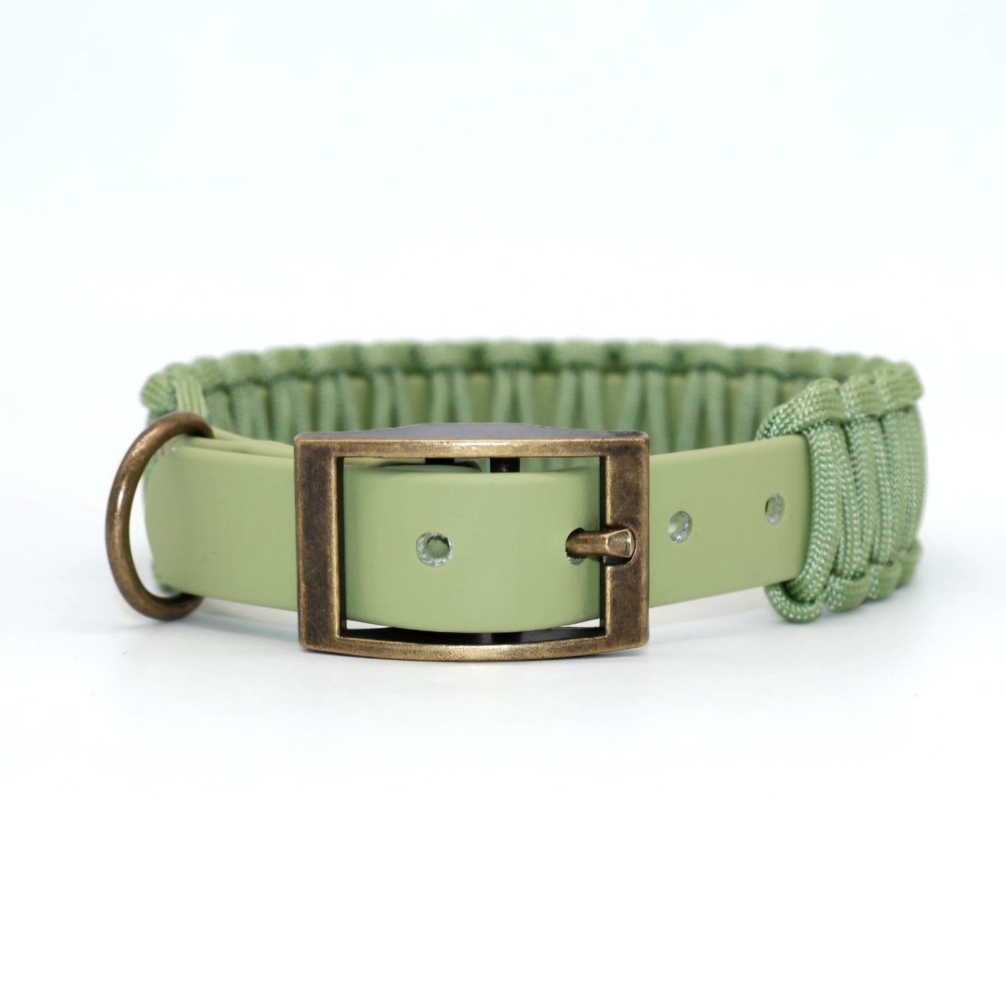 Collar Biothane &amp; Paracord *Guacamole*