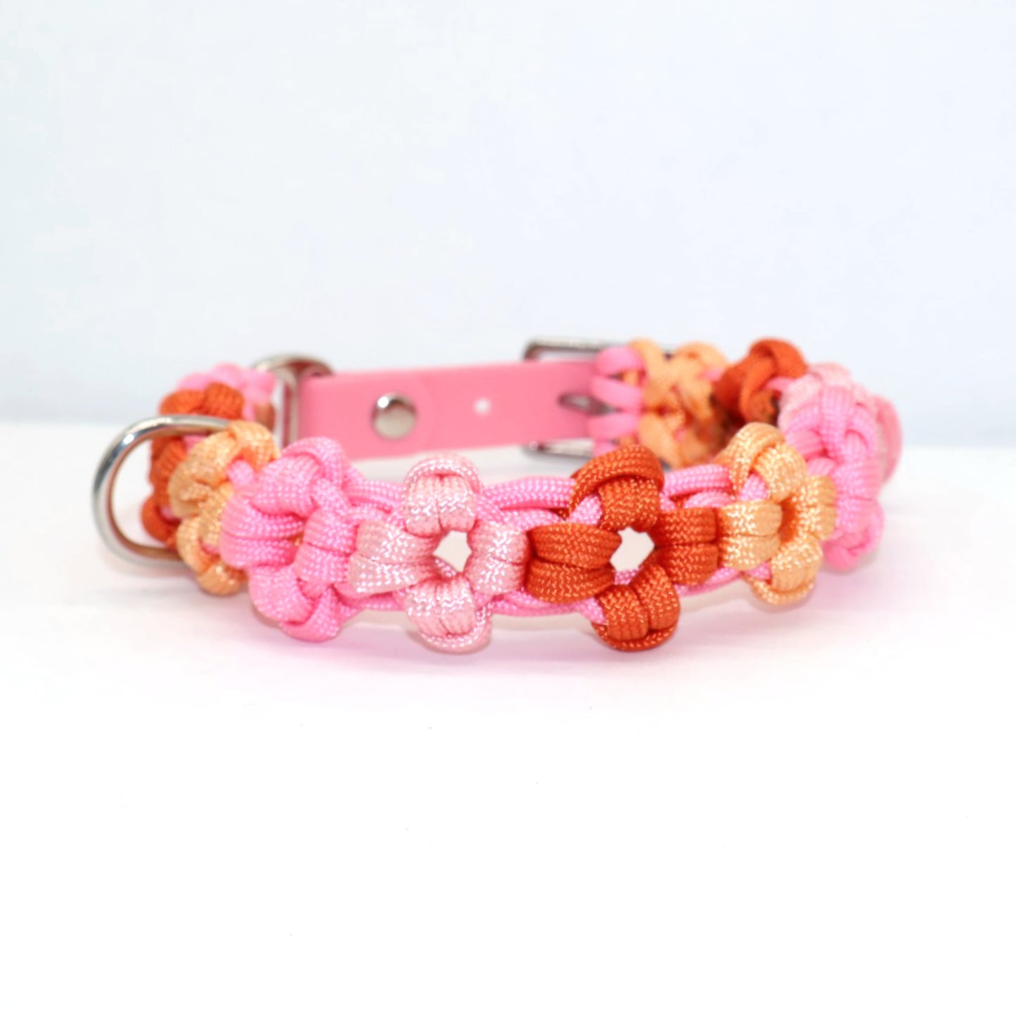 Mini Blumen Halsband *Rosa & Orange*