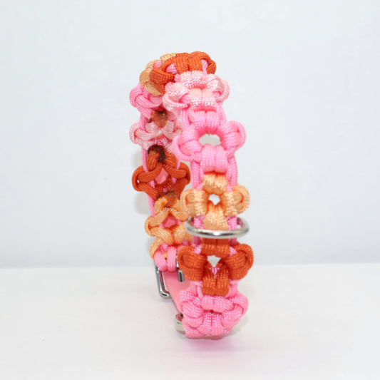 Mini Blumen Halsband *Rosa & Orange*