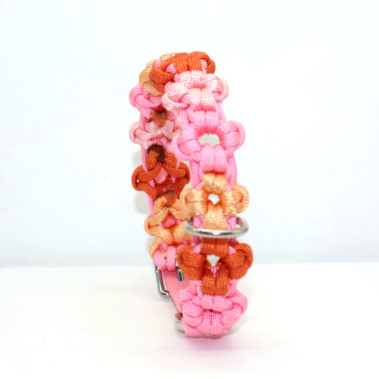 Mini Blumen Halsband *Rosa & Orange*