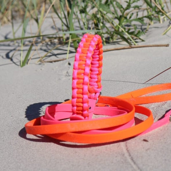 Mini Halsband *Neon Orange & Neon Pink*