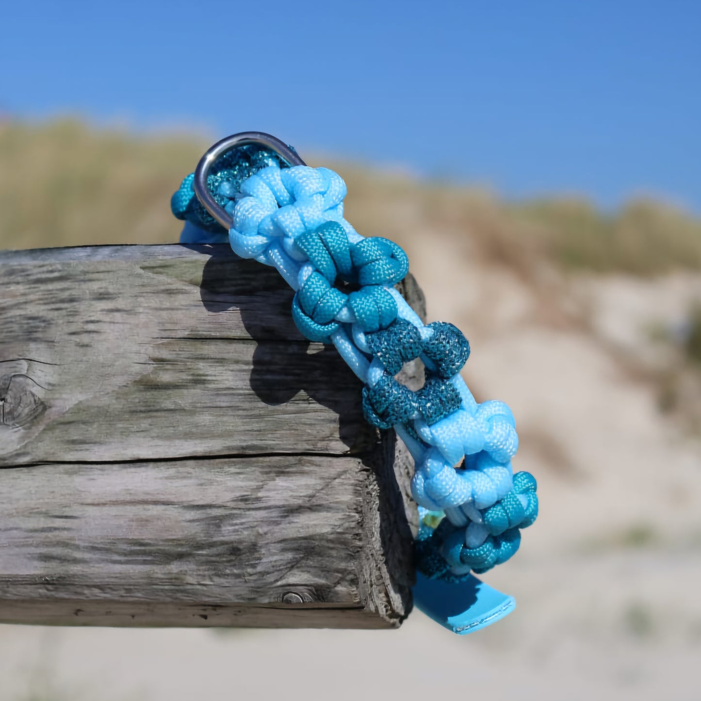 Mini Blumen Halsband *Türkis-blau*