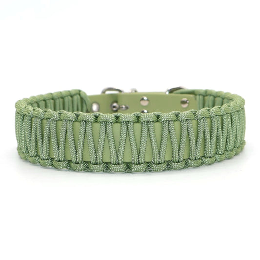 Halsband Biothane & Paracord *Guacamole*