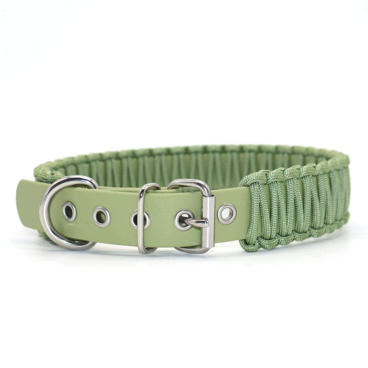 Halsband Biothane & Paracord *Guacamole*