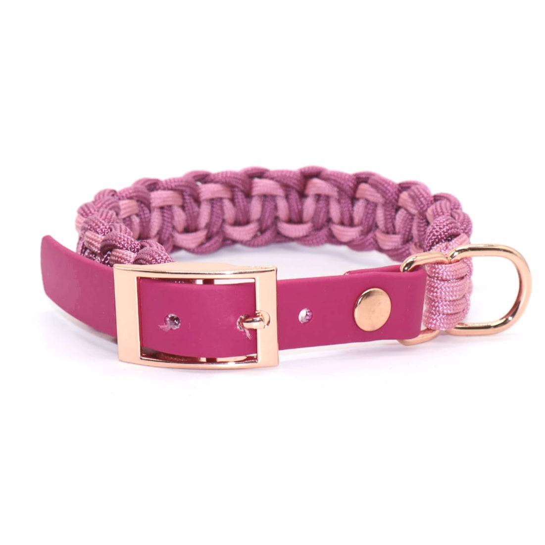 Mini Halsband geflochten *Wildbeere & Lavender Rosa*