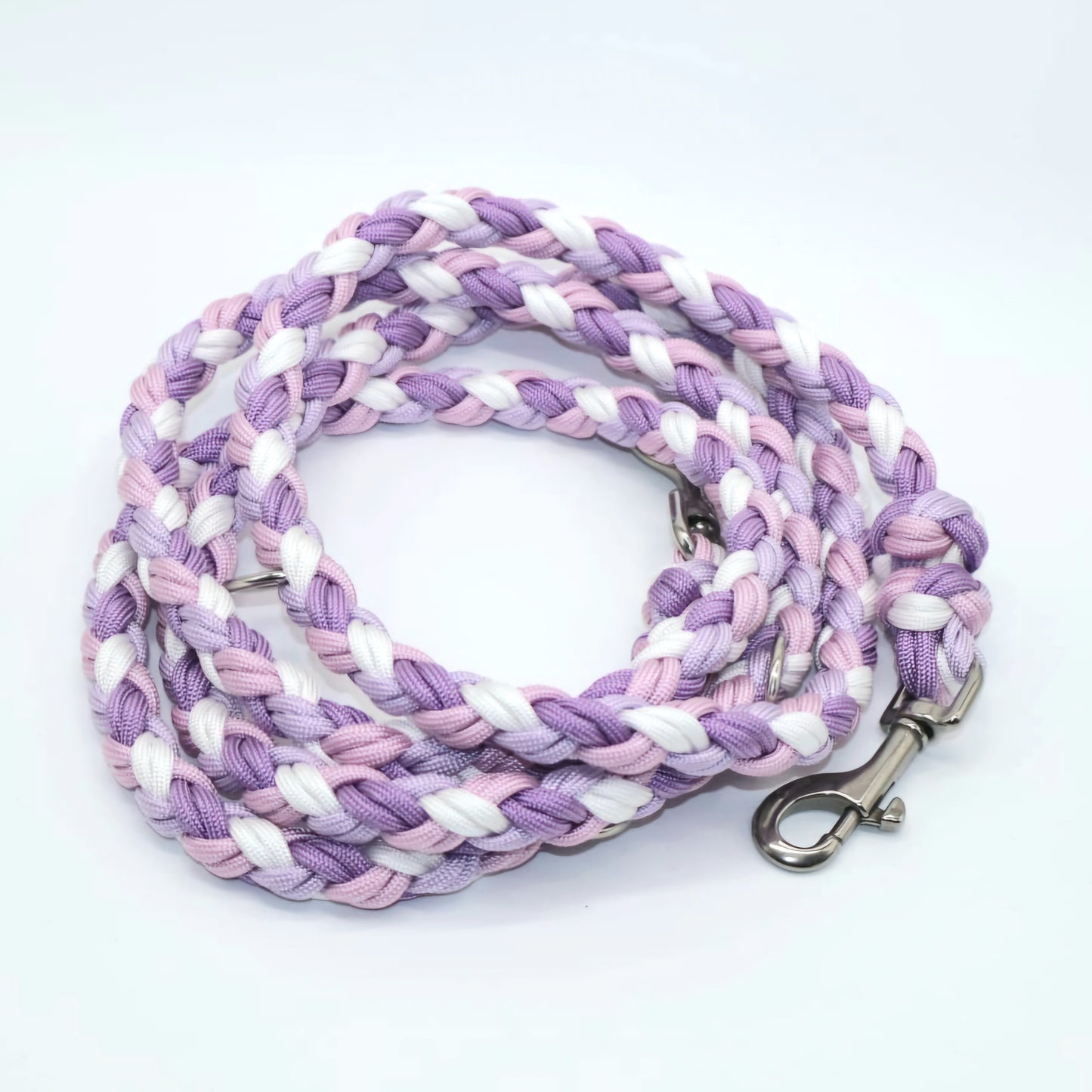 Handgeflochtene Paracordleine *Pearl lila*