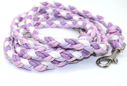 Handgeflochtene Paracordleine *Pearl lila*