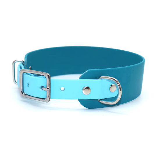 Halsband Biothane *Petrol & Cyan*