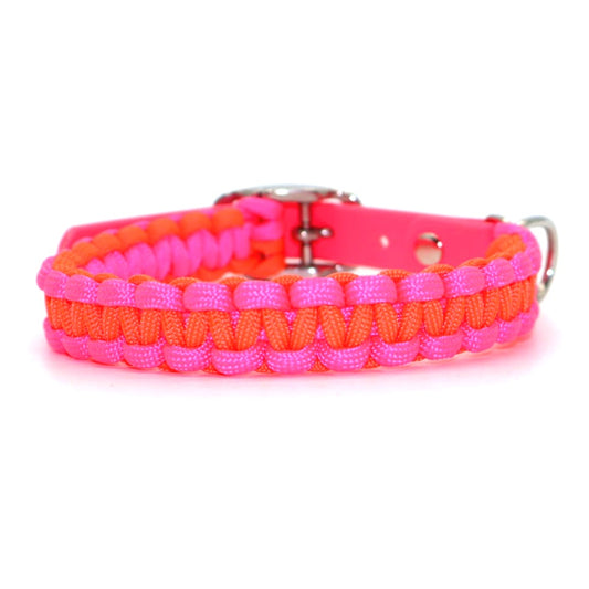 Mini Halsband *Neon Orange & Neon Pink*
