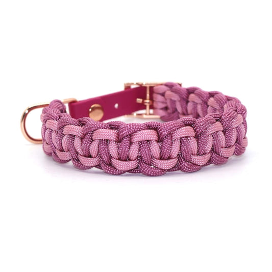 Mini Halsband geflochten *Wildbeere & Lavender Rosa*