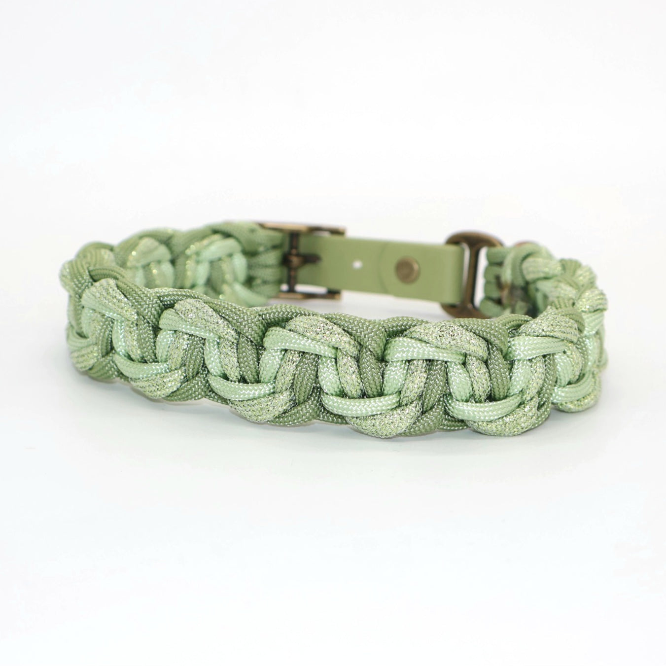 Paracord Halsband geflochten *Guacaole Glitzer*