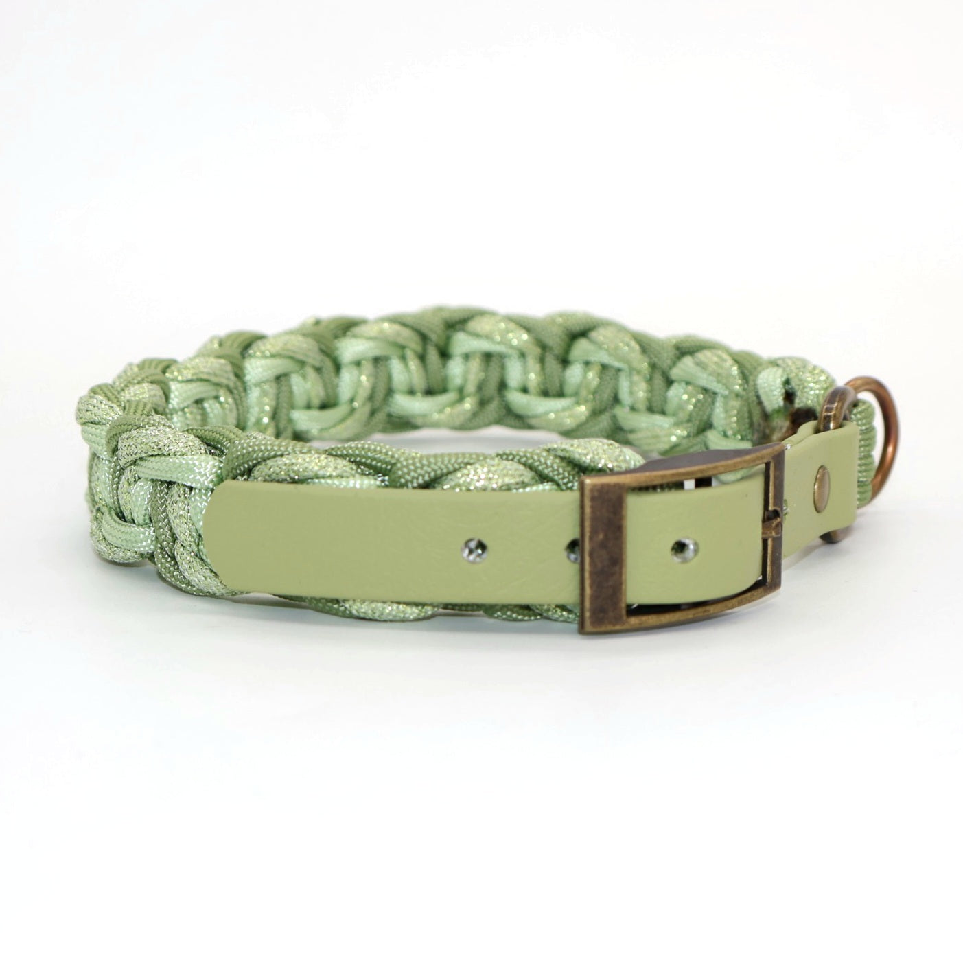 Paracord Halsband geflochten *Guacaole Glitzer*
