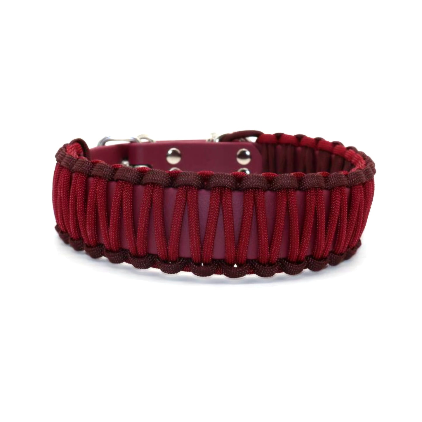Halsband Biothane & Paracord *Burgundy-Maroon*