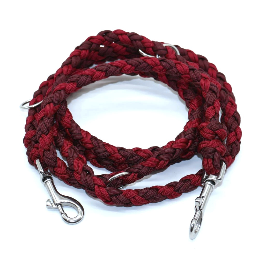 Handgeflochene Paracordleine *Burgunder- Maroon*