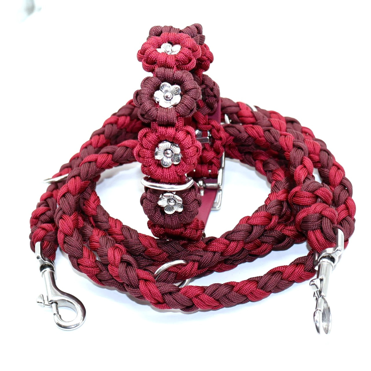 Flower Necklace *Wine Red*