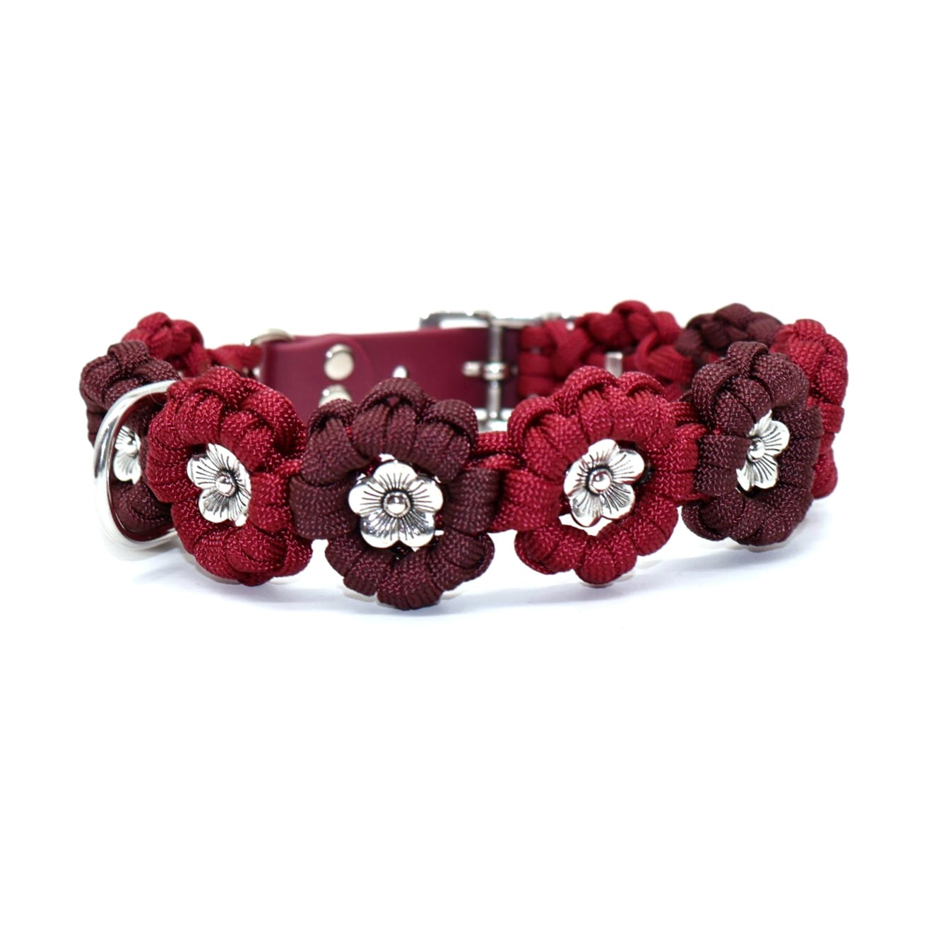 Flower Necklace *Wine Red*