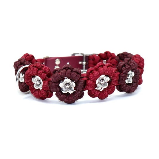 Flower Necklace *Wine Red*