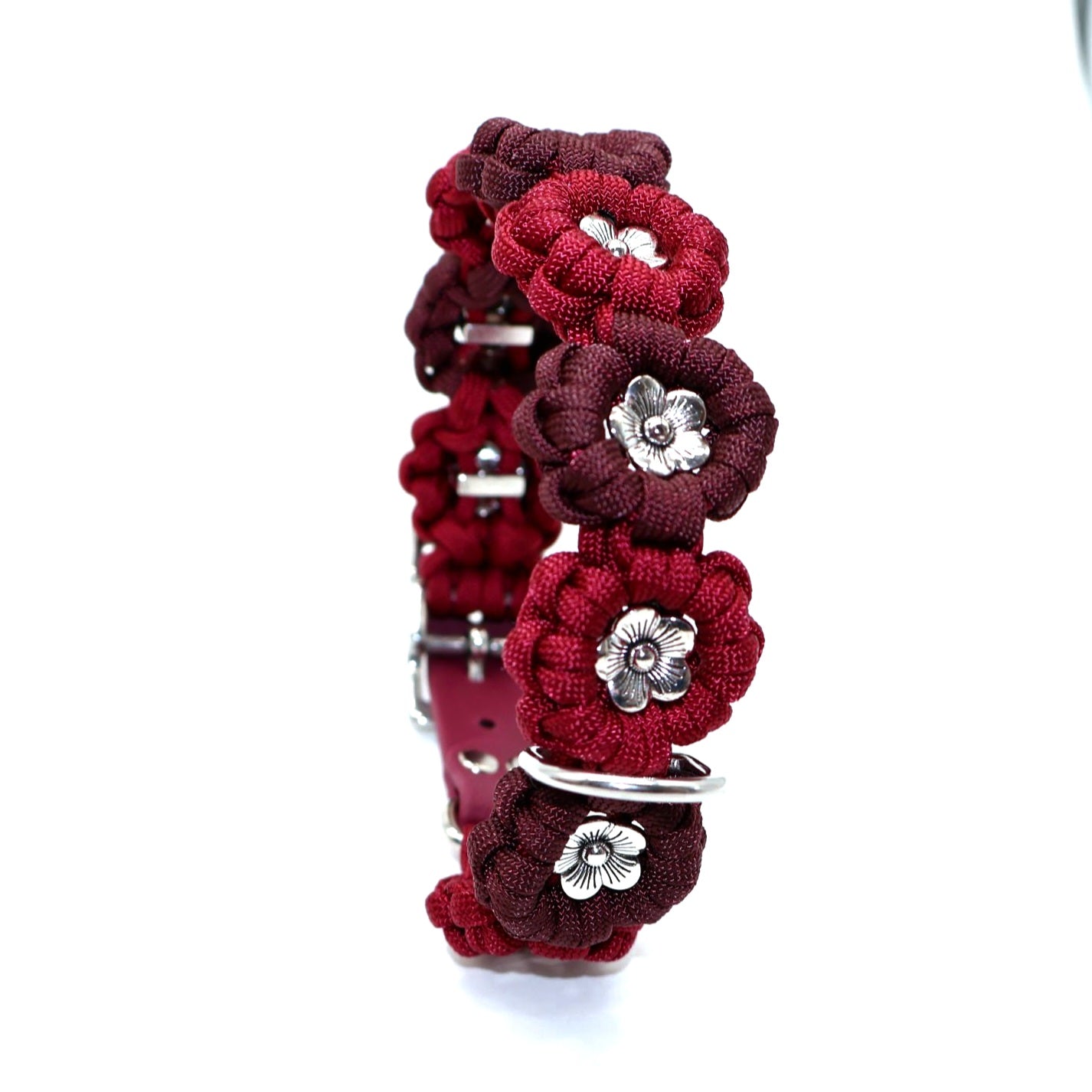 Flower Necklace *Wine Red*