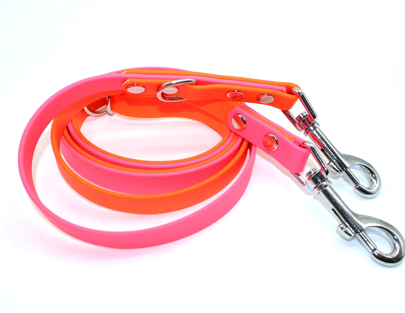 13mm Biothane Leine *Neon Orange & Neon Pink*