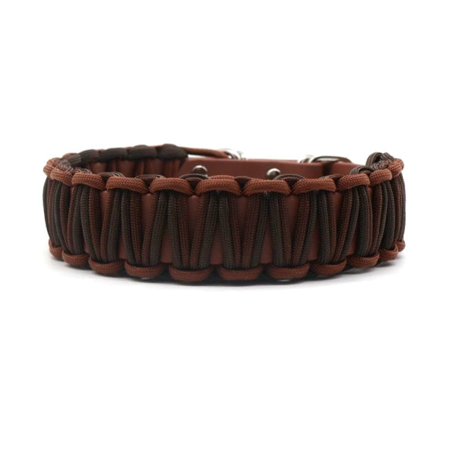 Halsband Biothane & Paracord *Dunkelbraun & Schokolade & Espresso*