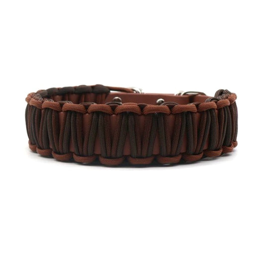Halsband Biothane & Paracord *Dunkelbraun & Schokolade & Espresso*