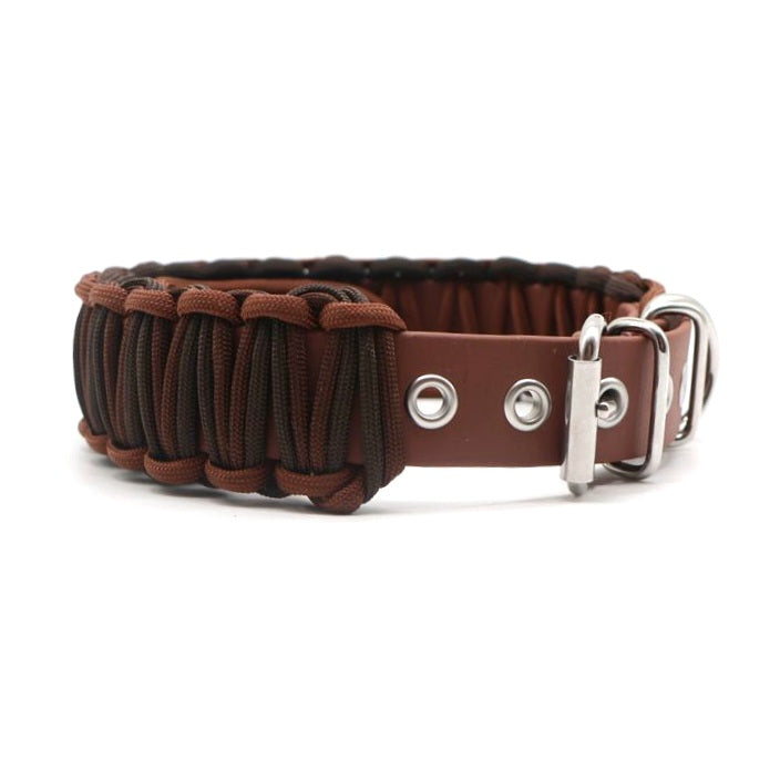 Halsband Biothane & Paracord *Dunkelbraun & Schokolade & Espresso*