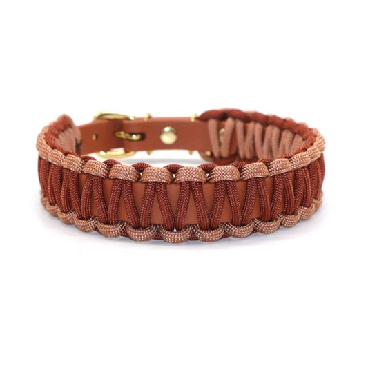 Halsband Biothane & Paracord *Rost & Bronze*