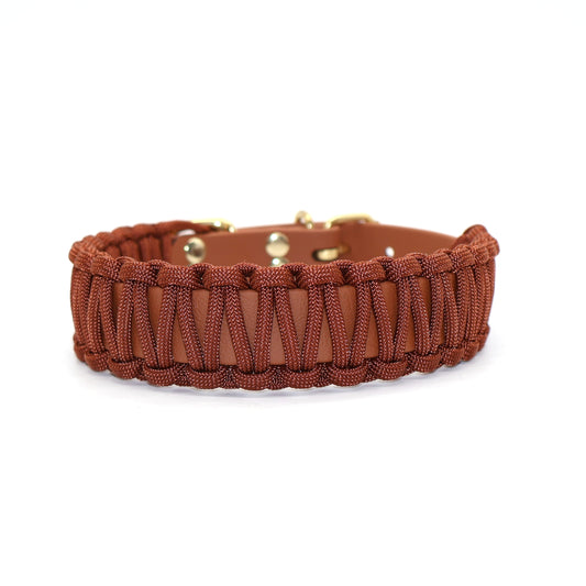 Halsband Biothane & Paracord *Rost* 32-38cm