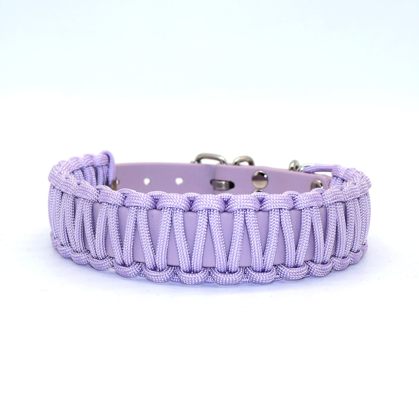 Halsband Biothane & Paracord *Helles lila*