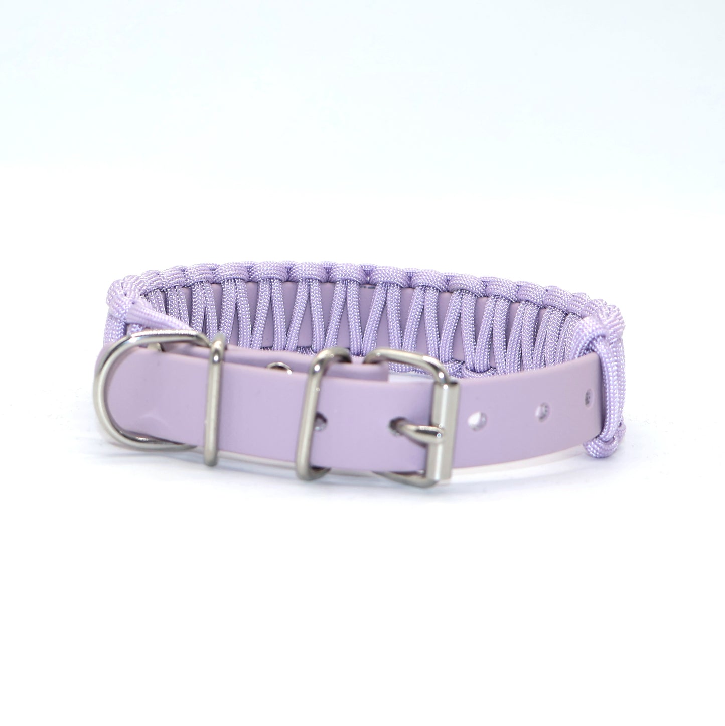 Halsband Biothane & Paracord *Helles lila*