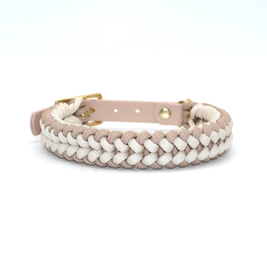 Paracord Halsband geflochten *Beige*