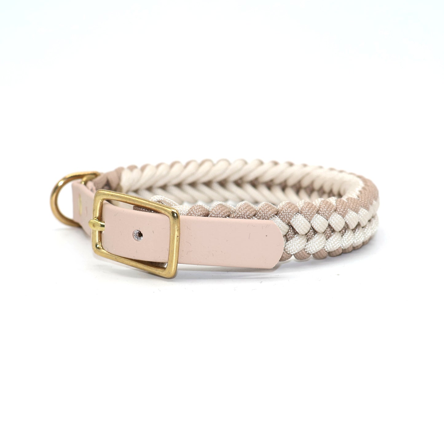Halsband Paracord *Beige-Creme* für einen Halsumfang: 28-32cm
